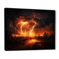 thumbnail image 2 of Designart storms framed wall art decor, Storms framed wall Art, Raging Inferno of the Storm I , Extra large Traditional black framed wall art, 40x30 inches black frame, 2 of 5