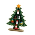 thumbnail image 4 of Árbol de Navidad de madera, decoración de escritorio, adorno ligero para árbol de Navidad de mesa. Verde, 4 of 9