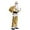 Gold, variant on Santa Outfits for Men Adult Santa Suit Gold Top and Pants 6PCS Set Christmas Suits for Men Party Suit L