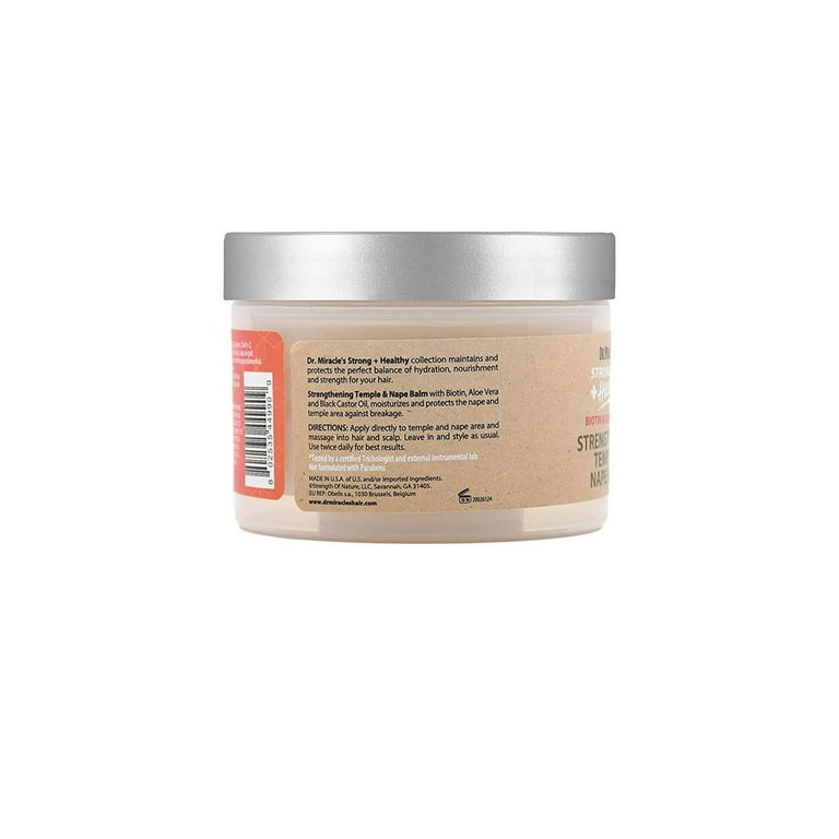 DR MIRACLES Strong + Healthy Strengthening Temple & Nape Balm (6oz) DR MIRACLES Strong + Healthy Strengthening Temple & Nape Balm (6oz)