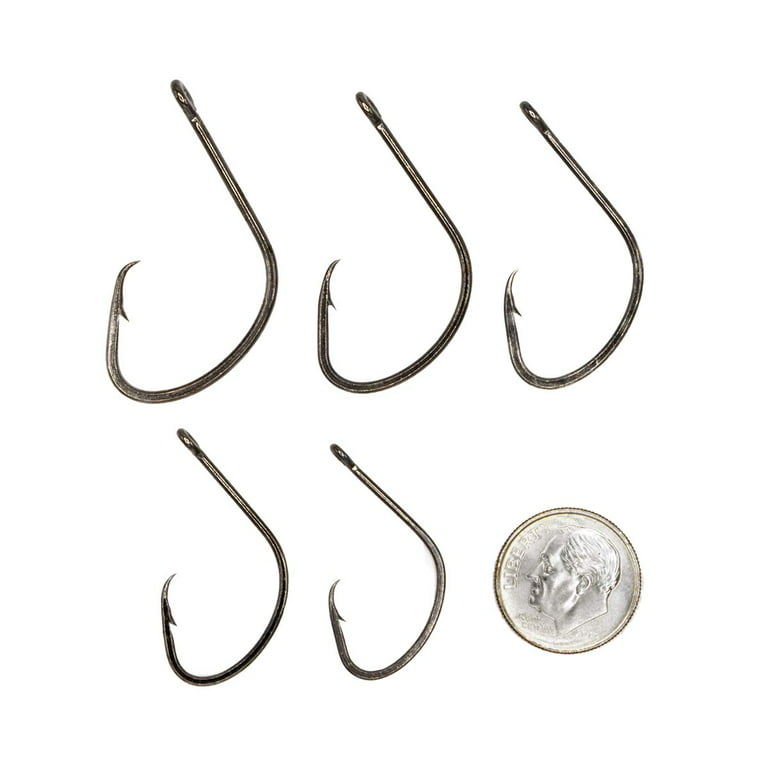 Rite Angler Inline Circle Hook Saltwater Freshwater Offshore Inshore Fishing  Live Bait #1, 2, 1/0, 2/0, 3/0, 4/0, 5/0 Hook Sizes (100 Pack) 