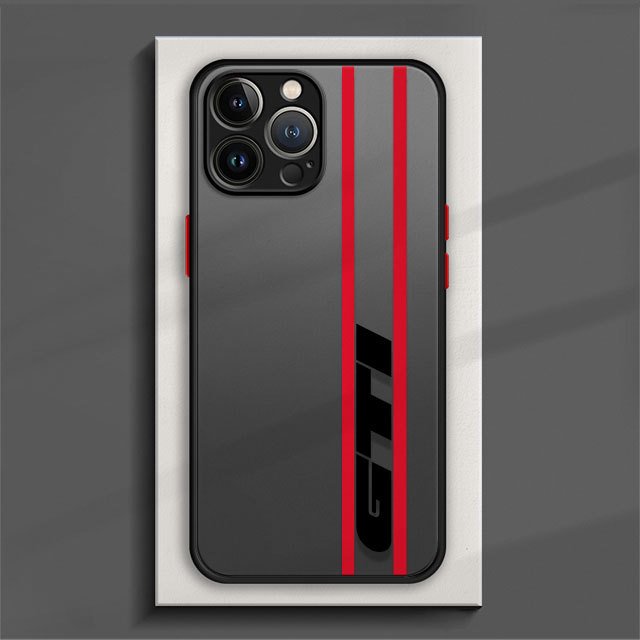 Phone Case For iPhone 15 14 13 12 11 Pro Max 6 6S 7 8 Plus XS Max XR X 12 Mini Hard Matte Shell Luxury GTI-Logo Cars