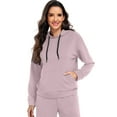 thumbnail image 6 of Cadmus Lounge Sets for Women 2-Piece Fall Sweatsuits Comfy Wide Leg Sweatpants and Long Sleeve Hoodies Outfits, Regular/ Tall, 6 of 8