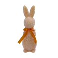 thumbnail image 1 of zhangmingg Easter Standing Rabbit Desktop Ornament Realistic Glitter Bow for Home Garden and Courtyard, 1 of 6