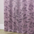 thumbnail image 6 of Superior Blackout Leaves Curtains Set of 2, Light Filtering Grommet Curtain Panel Set, Wisteria, 70"W x 84"L, 6 of 9