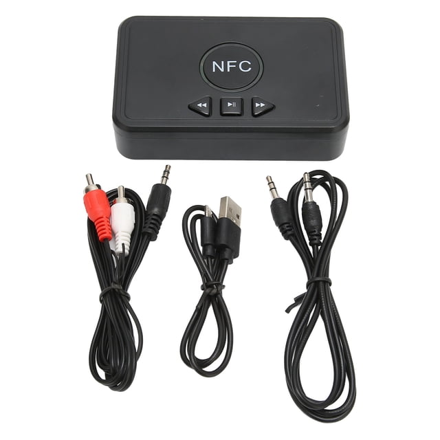 Adaptador de receptor Bluetooth, receptor NFC Bluetooth 5.0 Adaptador de sonido inalámbrico NFC Receptor Bluetooth Diseño fácil de usar