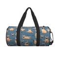 thumbnail image 2 of Easygdp French Bulldog Yoga Travel Bag, Camping, Weekend, Carry On Overnight Duffel Bag with Shoulder Strap, 2 of 8