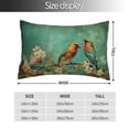 thumbnail image 2 of Fuzoiu Retro Birds Print Pillow Case with Hidden Zipper,Pillow Covers,Soft and Comfortable Pillowcase-20"x30", 2 of 6