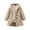 Beige, variant on ShomPort Fleece Jacket for Girls Button Down Hooded Sherpa Jacket Baby Girls Winter Outwear Coat 3-7Y