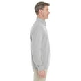 thumbnail image 2 of Devon & Jones DG479 Men's DRYTEC20™ Performance Quarter-Zip Pullover-Grey Heather/ Grey H/ French Blue-S, 2 of 3
