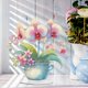 thumbnail image 4 of Decoraciones Escritorio Pintura Diamantes Acrílico Phalaenopsis Orquídea 5d Diy Showop, 4 of 9