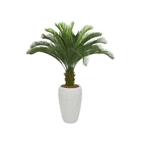 Vintage Home Artificial Faux Real Touch 63.5'' Tall Cycas Palm Tree, indoor/ outdoor