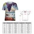 thumbnail image 2 of Fruit Purple Grapes Women's Short Sleeve T-Shirt Crew Neck Casual Summer Trendy Loose Fit Tops, 2 of 6