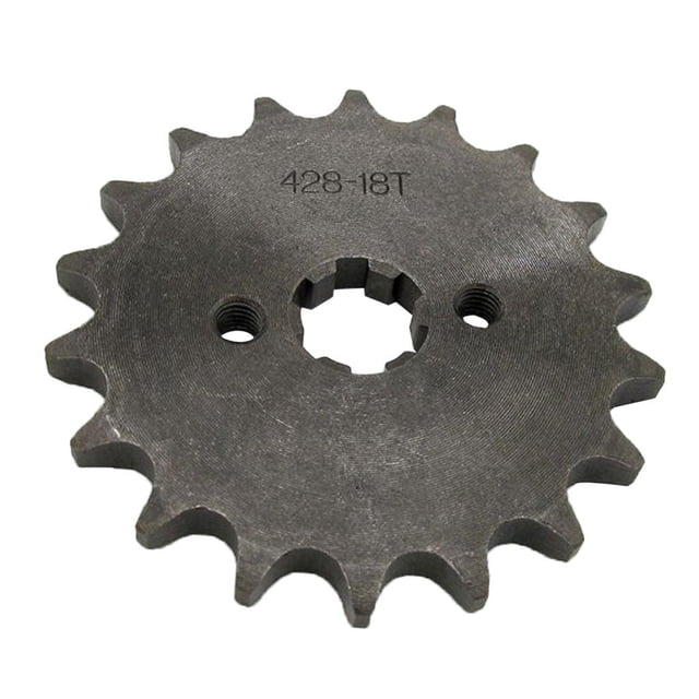 Cadena 428 18 Delantero Motor Piñón Suciedad ATV Ciclomotor 17 Mm Eje DYNWAVEMX Piñón de cadena delantera 18T
