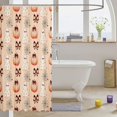 thumbnail image 3 of Manfei Cute Halloween Ghost Shower Curtain 72Wx84L,Coquette Bow Bathroom Shower Curtain, 3 of 5
