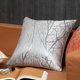 thumbnail image 2 of BR Decoración de interiores moderna: 2 juegos de fundas para cojines de sofá - Árbol de la felicidad gris, 48 ​​x 48 cm, 2 of 5