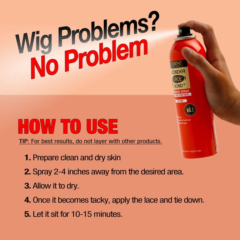 Ebin Wonder Lace Bond Wig Adhesive Spray - Extreme Hold Glue, 14.2