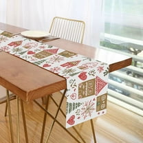 Yayeee Table Runner 70 inches Long Home Kitchen Dinning Party Decoration, Brown Nordic Christmas House