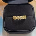 thumbnail image 4 of K-KED Gold plated Ring Cute Women Cubic Zirconia Delicate Jewelry Size 6-10-7, 4 of 6