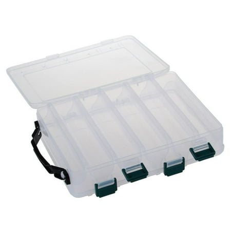 Ciwanning Mini Fishing Tackle Box 10/14 Compartments for Small Clear Plastic Waterproof