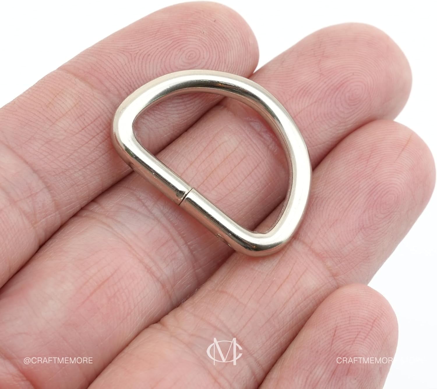 D-Ring Findings 5/8, 3/4 & 1 Inch Metal Non Welded D Rings for Belts Bags Lanyard Leathercraft Avail 4 Colors (5/8" x 100 Pack, Silver)