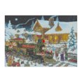 thumbnail image 1 of 12*16 Inch DIY 5D Diamond Painting Kit Full Drill Diamond Painting Christmas Snow Pattern Resin Rhinestone Embroidery Cross Stitch Craft Home Wall Decor Gift, 1 of 7