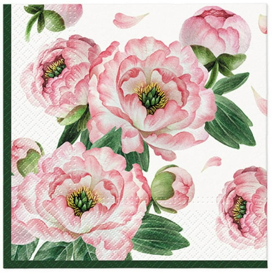 Keep Unique Luncheon Napkins, Floral Decoupage Napkins, Assorted Color, 20/Pack
