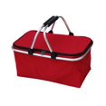 thumbnail image 3 of Cesta de picnic de aislamiento Cesta de comestibles Bolsa de comestibles portátiles portátiles plegables para bocadillos de mochilas de pesca de viaje Rojo, 3 of 8