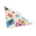 thumbnail image 4 of Xecao Playing Video Games for Pet Bandana - A Stylish Triangle Accessory for Small to Large Dogs, Puppies, and Cats, 4 of 5