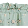 thumbnail image 3 of Chezmoi Collection 4-Piece Tranquil Floral Window Curtain Set with Sheer Backing, Soft Green White Floral Printed Microfiber, 120 inch x 84 inch, 3 of 9
