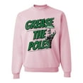 thumbnail image 2 of Wild Bobby Grease the Poles Broad Street Philadelphia Football Sports Unisex Crewneck Graphic Sweatshirt, Light Pink, Small, 2 of 5