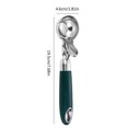 thumbnail image 2 of AUDeals Portion Scoop, 3.25 OZ Disher Scoop, 12 Scooper, 6.5 Tbsp Large Cookie Scoop, Green/Black Handle, for Portion Control, Cookie Dough, Cupcake Batter, Ice Cream, 2 of 3