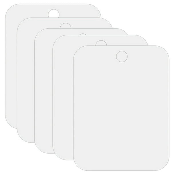 5pcs rectángulo espejo de pared de baño especular agradable calcomanía espejo colgante