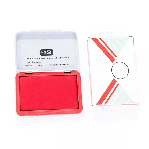 Water and Fade Resistant Stamp Inks Pad Quick Drying Inkpad Finger Printing Inks Pad For Financial Documents Check
