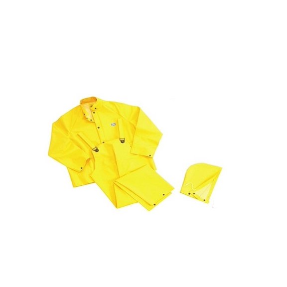 Bata Shoe Onguard Industries 3 Piece Rain Suit Webtex PVC And Non Woven Polyester X-Large Yellow