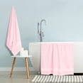 thumbnail image 4 of MyOwn Premium Cotton Oversized 2 Pack Bath Sheet 35x70-100% Pure Cotton - Ideal for Everyday use - Ultra Soft & Highly Absorbent - Machine Washable - Pink, 4 of 5
