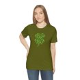 thumbnail image 5 of Leopard Shamrock Shirt | Lucky Four Leaf Clover Shirt | Saint Patricks Day Shirt | Unisex Jersey Short Sleeve Tee, 5 of 10