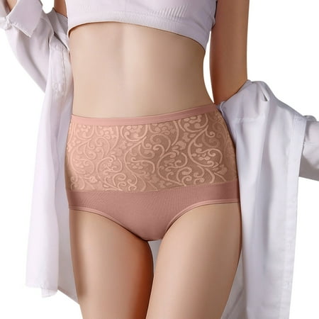 

TAIAOJING Women s Cotton Briefs High Waist Trigonometric Body Shaping Brief Underwear 6 Pack