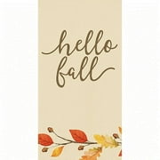 Hello Fall Paper Hand Guest Towels, Pack of 16 | Disposable Hand Towels, Buffet Disposable Napkins
