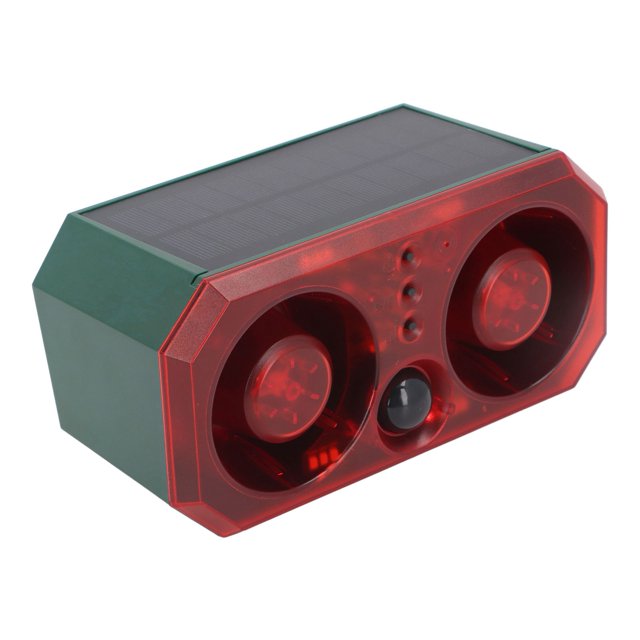 Alarma Con Sensor De Movimiento Solar, Amplia Aplicación, 13 Sonidos, Compatible Con Grabación, Luz Estroboscópica Con Sensor De Movimiento Para Granja De Granero Al Aire Libre