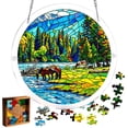thumbnail image 1 of Outdor Acrylic Puzzles Window Hanging 7.4 Inch Acrylic Puzzles Garden For Mom Birthday Home, 1 of 5