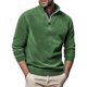thumbnail image 1 of Men's Fashion Top Casual Slim Fit Pullover Long Sleeve Zipper Small High Collar 2XL, 1 of 3