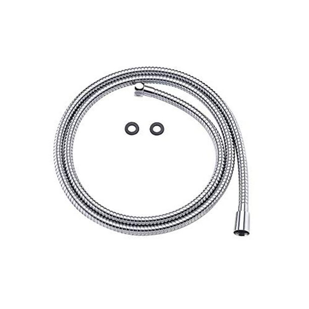 All Metal Shower Hose For Hand Held Shower Heads, Chrome Extra Long