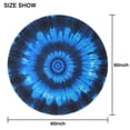 thumbnail image 6 of Blue Tie Dye Spiral Pattern Round Tablecloth 60"x60",Wrinkle Wipeable Table Cloth for Kitchen Dining Room Picnic Patio Party, 6 of 6
