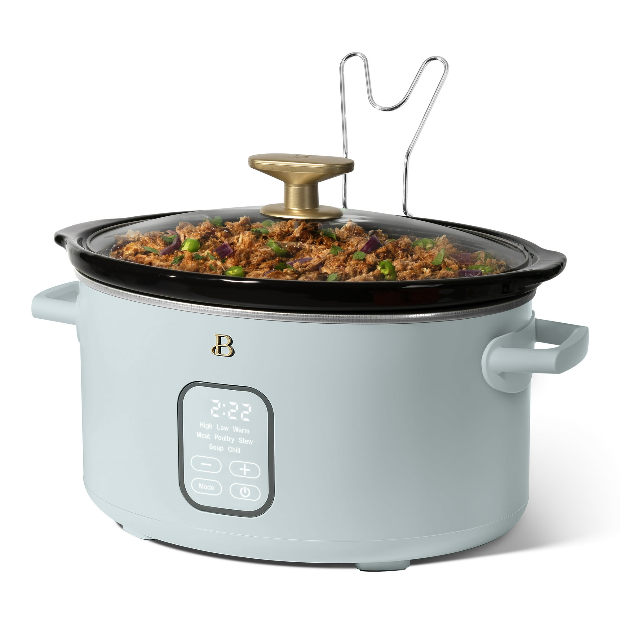 Beautiful 6 Qt Programmable Slow Cooker, Hydrangea by Drew Barrymore