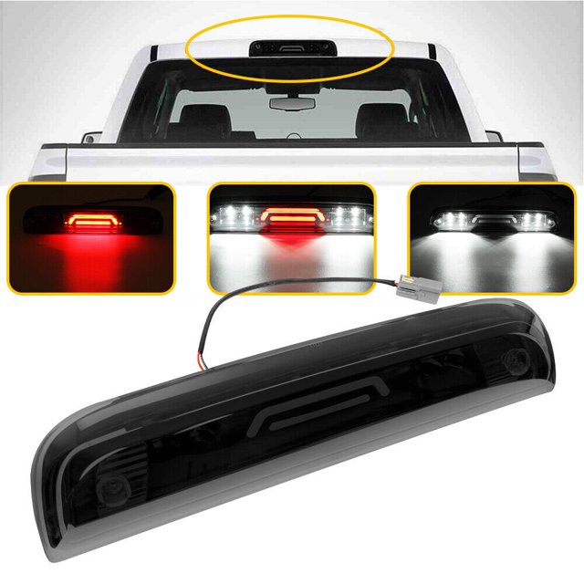 Yassdwbn 3rd High Brake Light Cargo Lamp For GMC Sierra Chevy Silverado Smoked 2014-2018