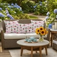 thumbnail image 6 of Outdoor Pillow Cover Red Castle Stars Moon Set of 2 Waterproof Throw Pillowcases Colorful Graffiti Decorative Patio Furniture Pillows for Couch Garden Indoor & Outdoor Use, 6 of 9