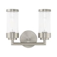 thumbnail image 3 of Livex Lighting - Hillcrest - 2 Light Bath Vanity in Coastal Style - 12.75 Inches, 3 of 13