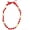 Red, variant on 2026 Hawaiian Graduation Imitation Kukui Nut Leis Flower Necklace Tropical Ribbon Bow Artificial Plumeria Flower Tie Grad Party College Graduation