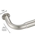 thumbnail image 2 of Room Darkening Curtain Rod Wrap Around Design Extra-Thick 1-Inch Diameter Single Drapery Rod Extendable Metal Rod Set For The Blackout Curtains And Sheer (Satin Nickel 28-48""), 2 of 4